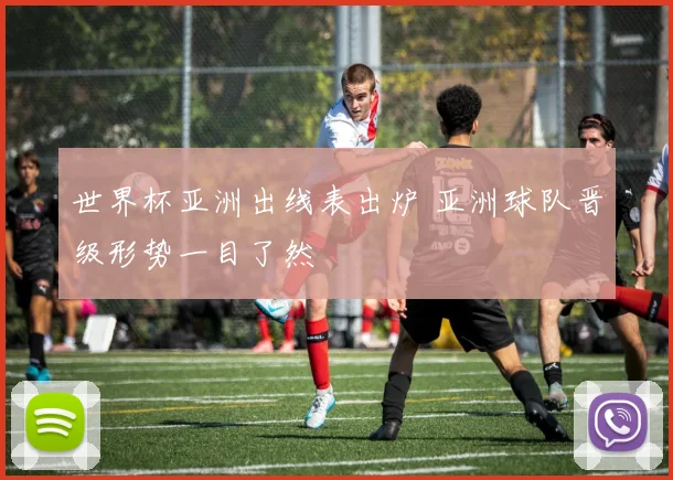 世界杯亚洲出线表出炉 亚洲球队晋级形势一目了然
